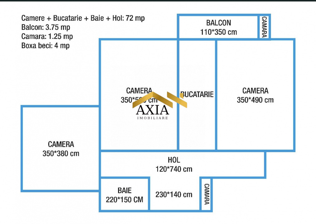 Apartament 3 camere, 77 mp, Manastur!