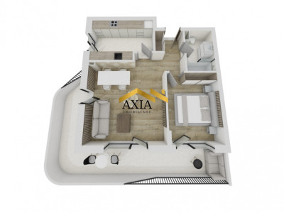 Apartament spațios cu terasă mare, semifinisat – Eroilor