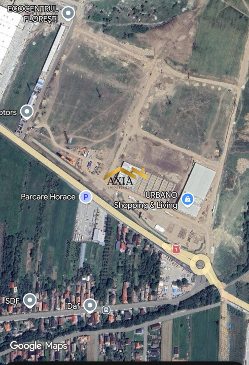 Teren intravilan 2.128 mp lângă viitorul Urbano Mall Florești
