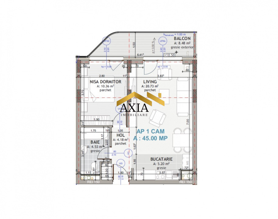     Apartament 2 camere cu terasă | Finisaje premium | Eroilor
