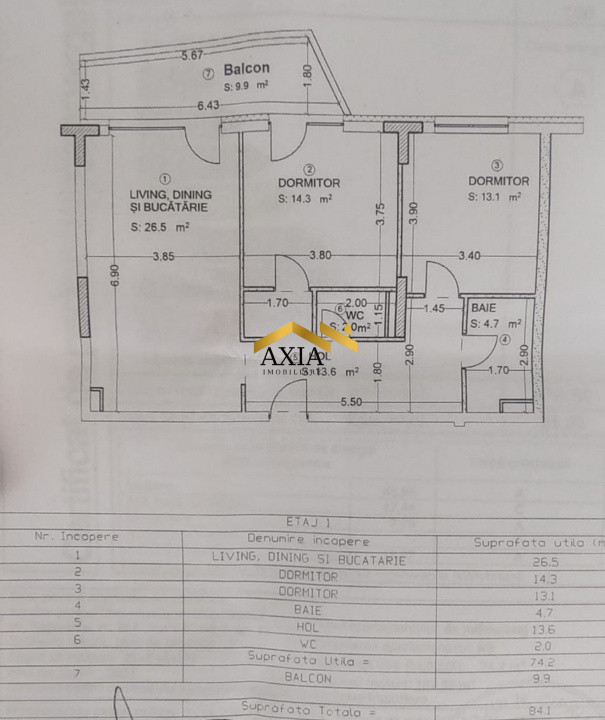     Apartament 3 camere premium în Mon Jardin, Gheorgheni + terasă