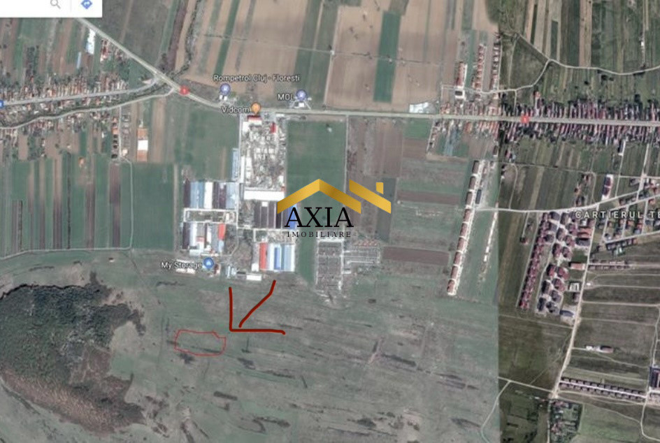 Vând teren 5.600 mp – Lona – Florești, în spatele halelor (zona PECO VID)