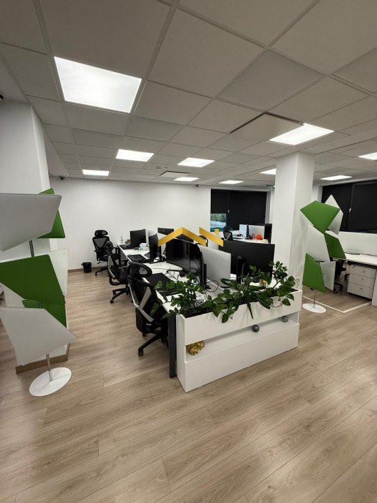 Spațiu de birouri de închiriat – 900 m², parcare inclusă, infrastructură IT