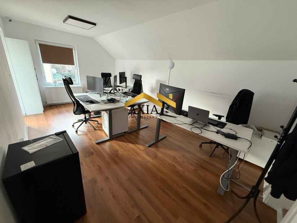 Spațiu de birouri de închiriat – 220 m², parcare inclusă, infrastructură IT