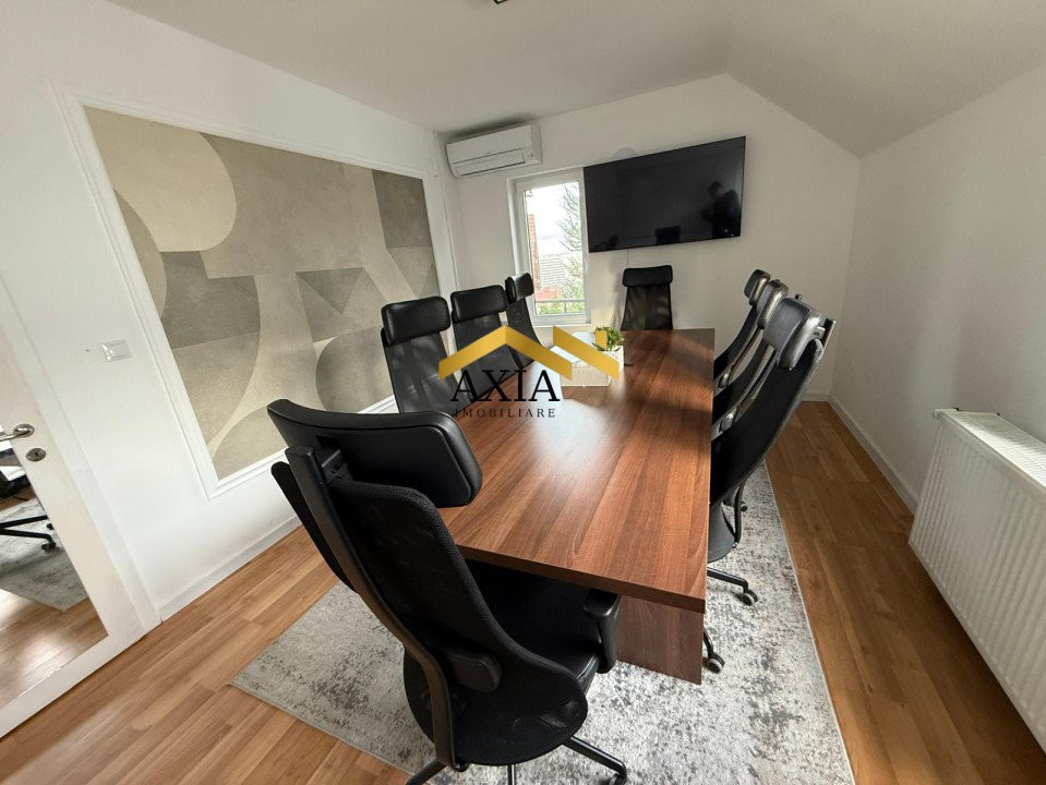 Spațiu de birouri de închiriat – 220 m², parcare inclusă, infrastructură IT
